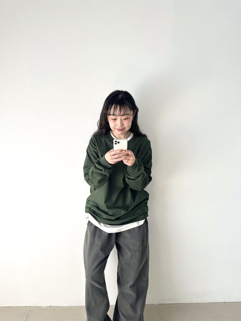 GILDAN(ギルダン) /ベーシック ロングスリーブ Tシャツ コットン ビッグシルエット オーバーサイズ サイズカラバリ豊富 長袖 ロンT 6.0オンス | 2193062 | ダークグリーン