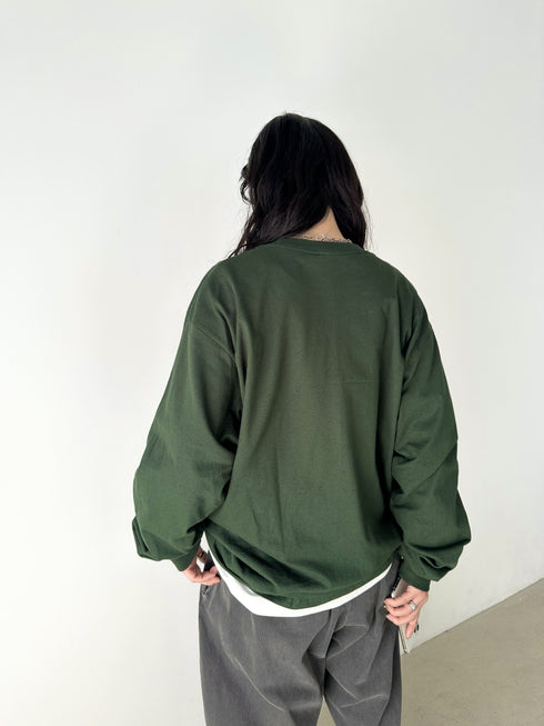 GILDAN(ギルダン) /ベーシック ロングスリーブ Tシャツ コットン ビッグシルエット オーバーサイズ サイズカラバリ豊富 長袖 ロンT 6.0オンス | 2193062 | ダークグリーン