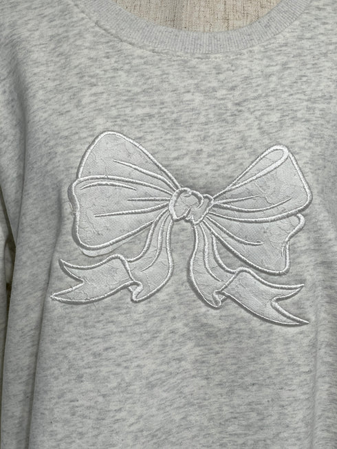 裏起毛リボンレーススウェット | SL2244615 | ライトグレー