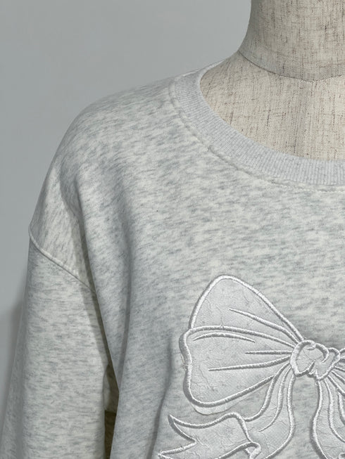 裏起毛リボンレーススウェット | SL2244615 | ネイビー