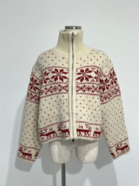 ノルディックジップセーター | SL2244610 | アイボリー