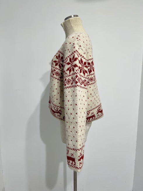 ノルディックジップセーター | SL2244610 | アイボリー