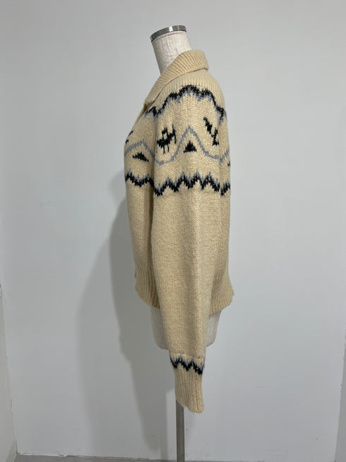 襟付きノルディックニット | SL2244620 | ベージュ