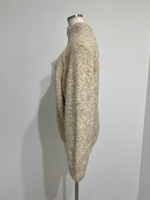 ハーフジップもこもこBIGニット | SL2244613 | オートミール