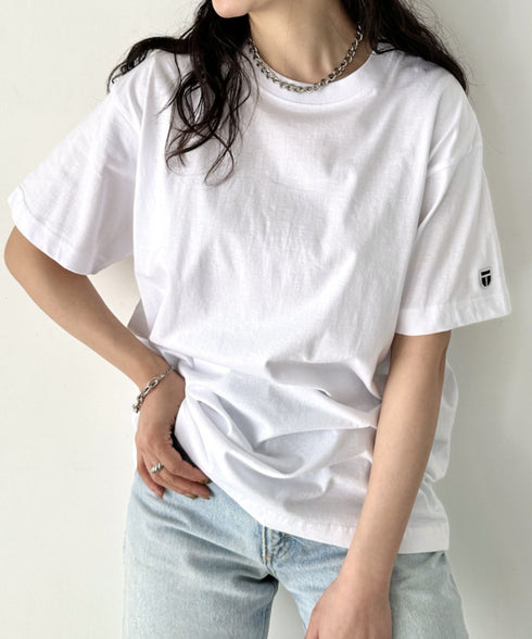 NEWTRAL(ニュートラル)/205 5.6oz スタンダードエンブレムT/サイズ展開多数 コットン 無地 半袖 Tシャツ | NT2009005 | ホワイト