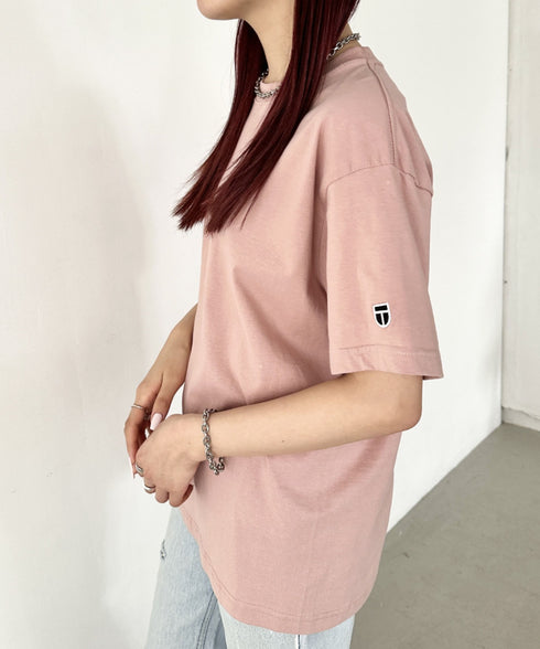 NEWTRAL(ニュートラル)/205 5.6oz スタンダードエンブレムT/サイズ展開多数 コットン 無地 半袖 Tシャツ | NT2009005 | ライトピンク