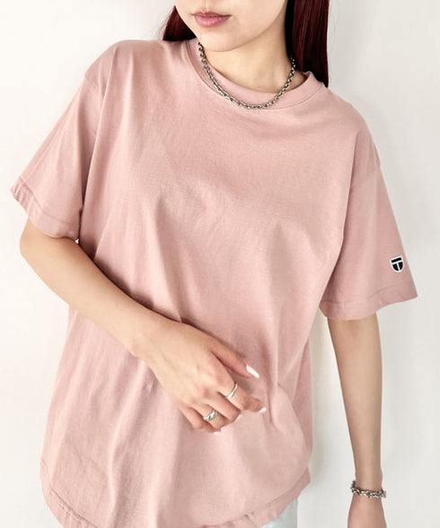 NEWTRAL(ニュートラル)/205 5.6oz スタンダードエンブレムT/サイズ展開多数 コットン 無地 半袖 Tシャツ | NT2009005 | ライトピンク