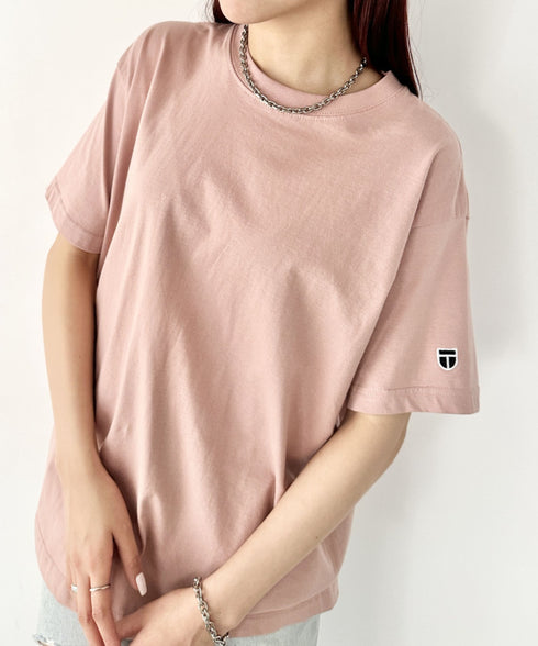 NEWTRAL(ニュートラル)/205 5.6oz スタンダードエンブレムT/サイズ展開多数 コットン 無地 半袖 Tシャツ | NT2009005 | ライトピンク