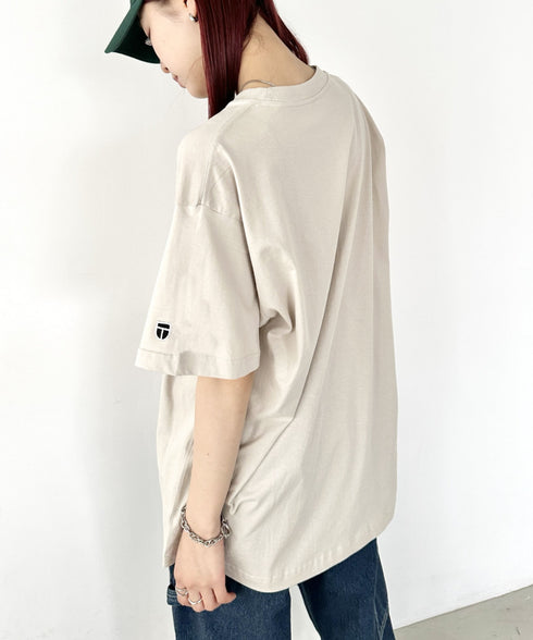 NEWTRAL(ニュートラル)/205 5.6oz スタンダードエンブレムT/サイズ展開多数 コットン 無地 半袖 Tシャツ | NT2009005 | サンドベージュ