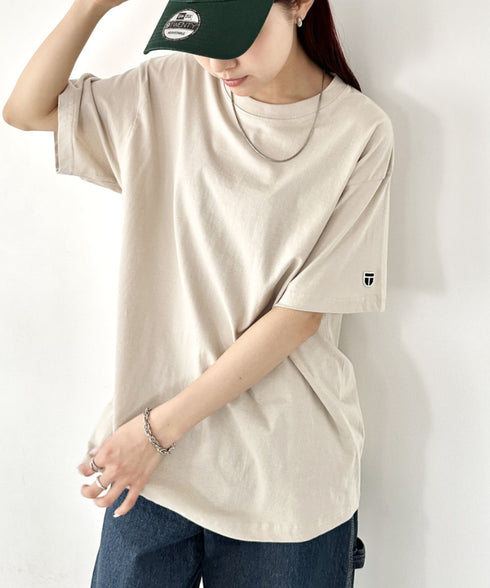 NEWTRAL(ニュートラル)/205 5.6oz スタンダードエンブレムT/サイズ展開多数 コットン 無地 半袖 Tシャツ | NT2009005 | サンドベージュ