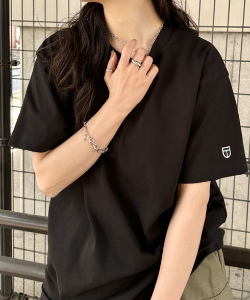 NEWTRAL(ニュートラル)/207 9.8oz スーパーヘビーエンブレムT/サイズ展開多数 コットン 無地 半袖 Tシャツ | NT2009007 | ブラック