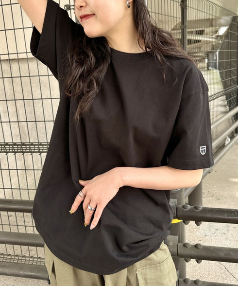 NEWTRAL(ニュートラル)/207 9.8oz スーパーヘビーエンブレムT/サイズ展開多数 コットン 無地 半袖 Tシャツ | NT2009007 | ブラック