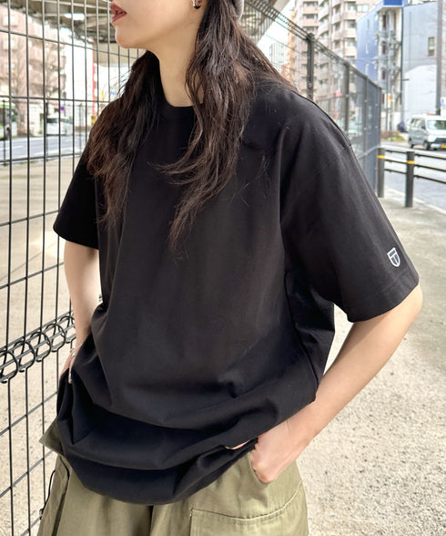 NEWTRAL(ニュートラル)/207 9.8oz スーパーヘビーエンブレムT/サイズ展開多数 コットン 無地 半袖 Tシャツ | NT2009007 | ブラック