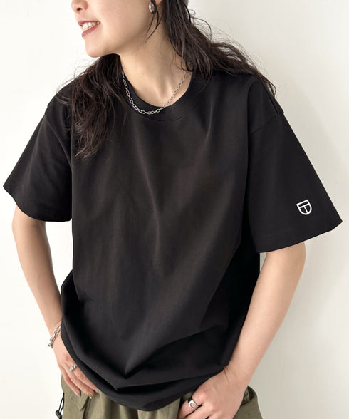 NEWTRAL(ニュートラル)/207 9.8oz スーパーヘビーエンブレムT/サイズ展開多数 コットン 無地 半袖 Tシャツ | NT2009007 | ブラック