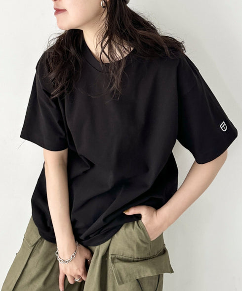NEWTRAL(ニュートラル)/207 9.8oz スーパーヘビーエンブレムT/サイズ展開多数 コットン 無地 半袖 Tシャツ | NT2009007 | ブラック