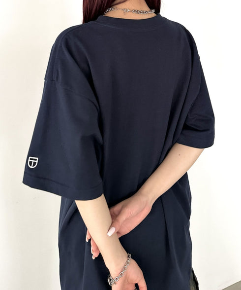 NEWTRAL(ニュートラル)/207 9.8oz スーパーヘビーエンブレムT/サイズ展開多数 コットン 無地 半袖 Tシャツ | NT2009007 | ネイビー