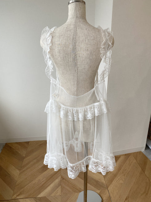 シースルーレイヤードミニワンピース | SL2241615 | アイボリー