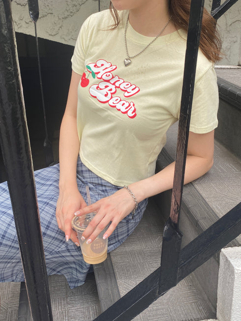 チェリークロップドTシャツ | SL2242678 | イエロー