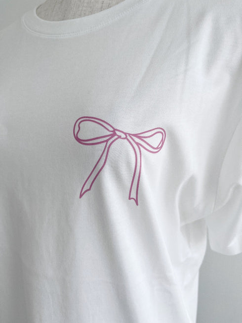 バックリボンデザインTシャツ | AN2241201 | ホワイト