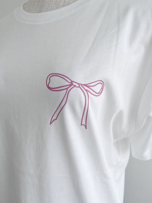 バックリボンデザインTシャツ | AN2241201 | チャコール