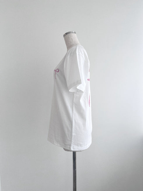バックリボンデザインTシャツ | AN2241201 | ホワイト