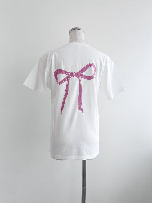 バックリボンデザインTシャツ | AN2241201 | チャコール