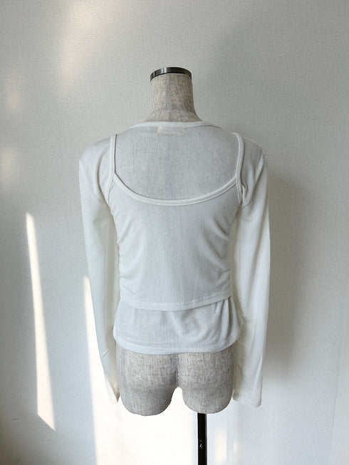 2ピースキャミソールレイヤードロンT | SL2241625 | ピンク