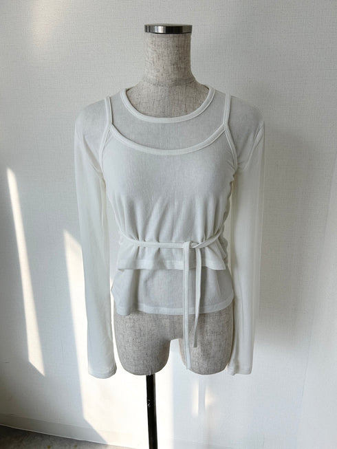 2ピースキャミソールレイヤードロンT | SL2241625 | ピンク