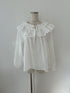double frill collar vintage blouse | SL2241624 | ホワイト