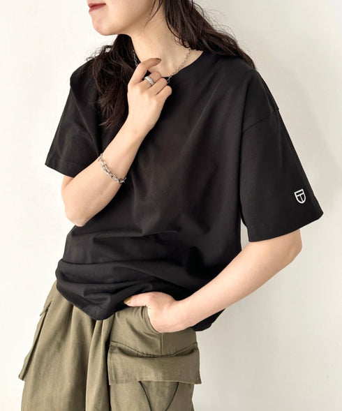 NEWTRAL(ニュートラル)/207 9.8oz スーパーヘビーエンブレムT/サイズ展開多数 コットン 無地 半袖 Tシャツ | NT2009007 | ブラック