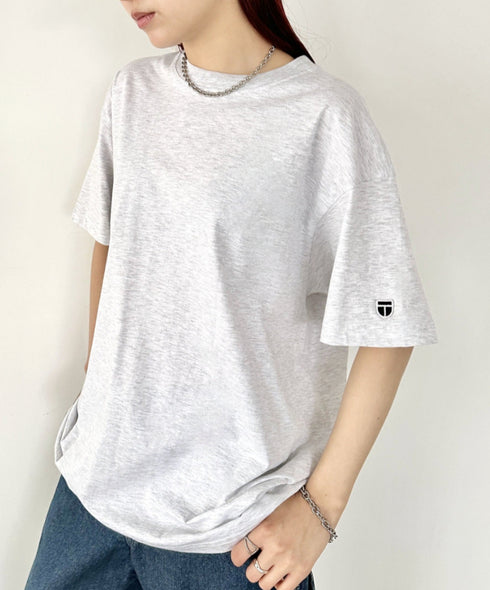 NEWTRAL(ニュートラル)/205 5.6oz スタンダードエンブレムT/サイズ展開多数 コットン 無地 半袖 Tシャツ | NT2009005 | アッシュグレー