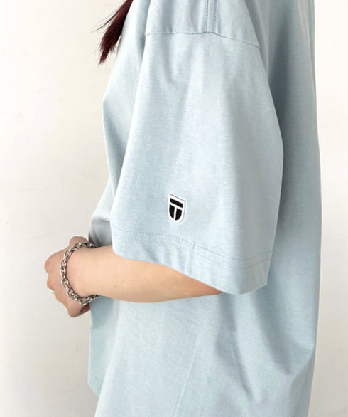 NEWTRAL(ニュートラル)/205 5.6oz スタンダードエンブレムT/サイズ展開多数 コットン 無地 半袖 Tシャツ | NT2009005 | ライトブルー