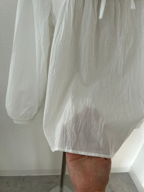 double frill collar vintage blouse | SL2241624 | ホワイト