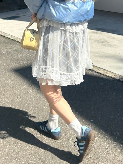 シースルーレイヤードミニワンピース | SL2241615 | アイボリー