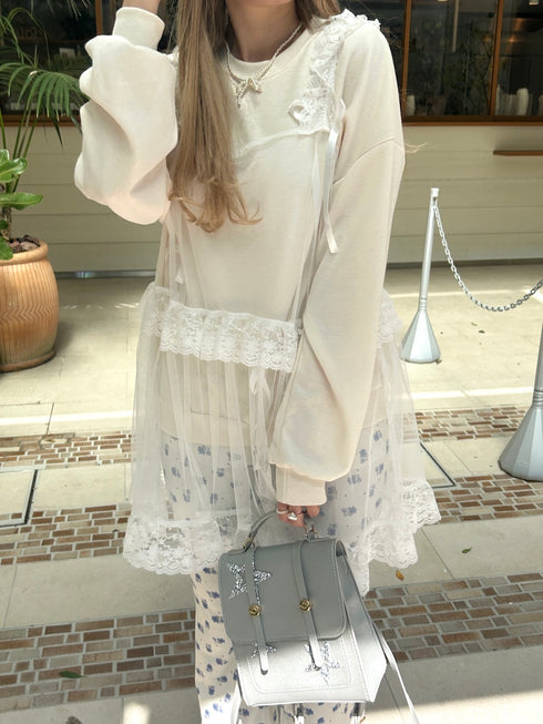 シースルーレイヤードミニワンピース | SL2241615 | アイボリー