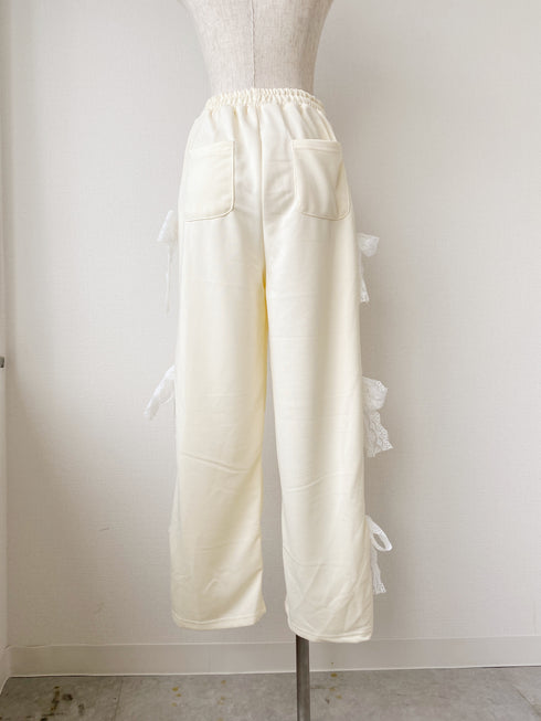 サイドレースリボンスウェットパンツ | SL2241612 | イエロー