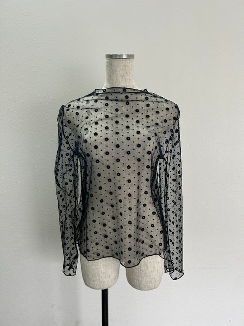 フラワーシアートップス | SL2234655 | ブラック