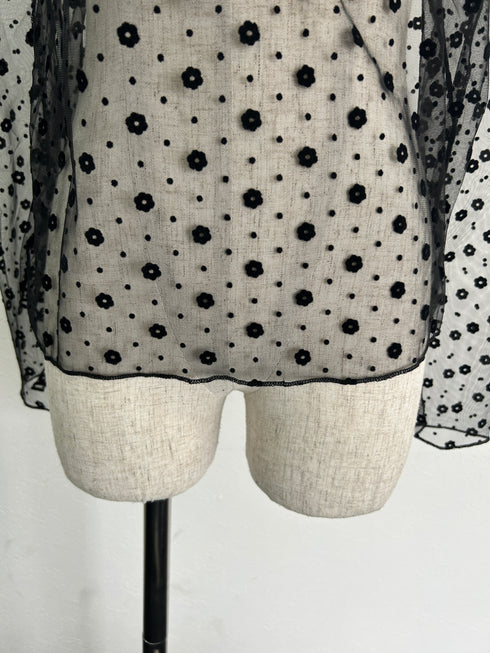 フラワーシアートップス | SL2234655 | ブラック