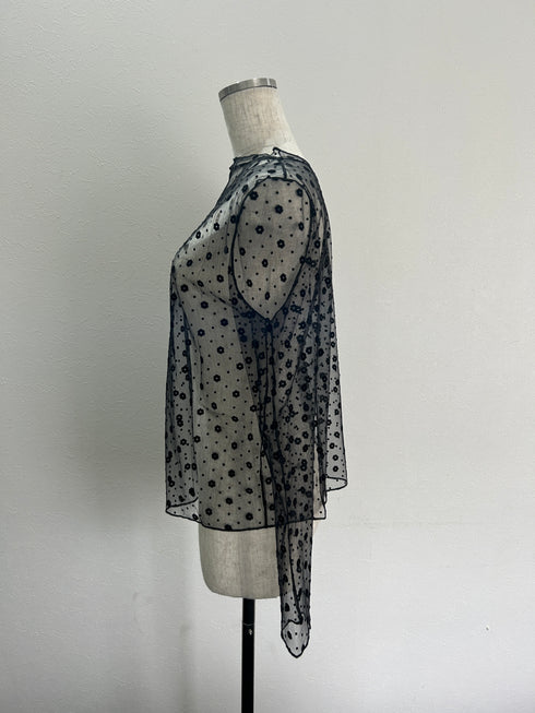 フラワーシアートップス | SL2234655 | ブラック