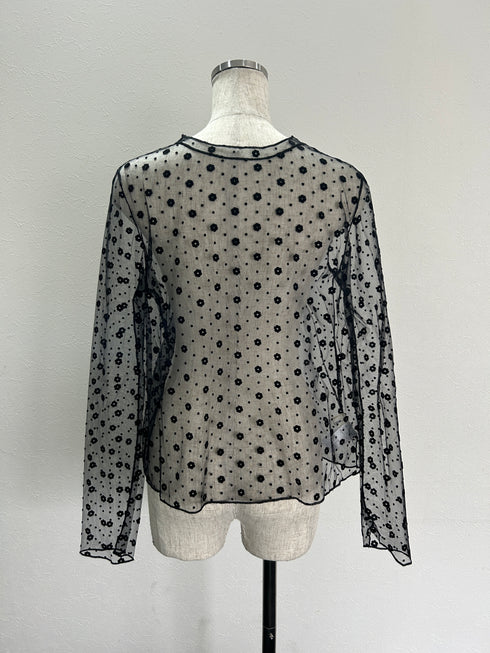 フラワーシアートップス | SL2234655 | ブラック