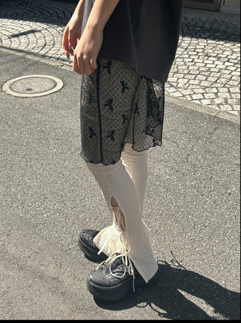 リボンエプロンシアースカート | SL2234644 | ブラック