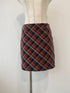 チェック台形ミニスカート | SL2243628 | レッド