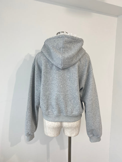 裏起毛リボンポイントフーディー | SL2244669 | グレー