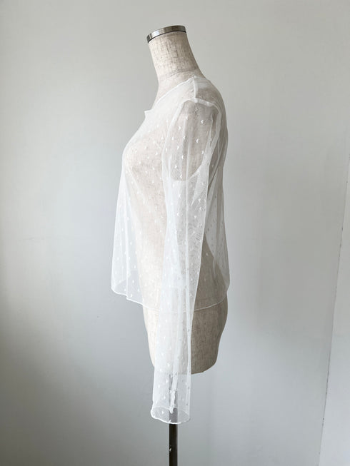 ハートドットシアートップス | SL2251659 | ホワイト