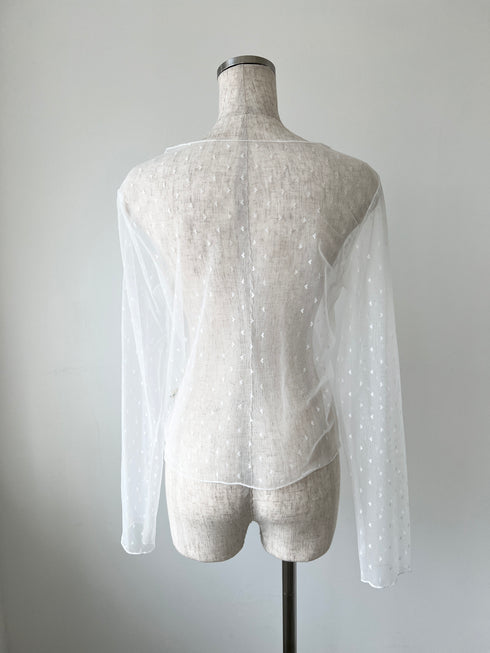 ハートドットシアートップス | SL2251659 | ホワイト