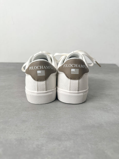 POLOCHAMPS(ポロチャンプス)/ワンポイント刺繍 ローカット キャンバススニーカー | IM3251006 | グレイッシュベージュ
