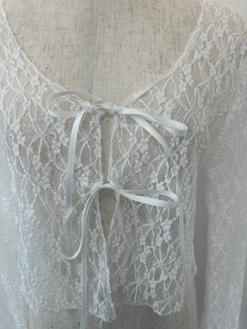 レースリボンカーディガン | SL2243608 | ホワイト