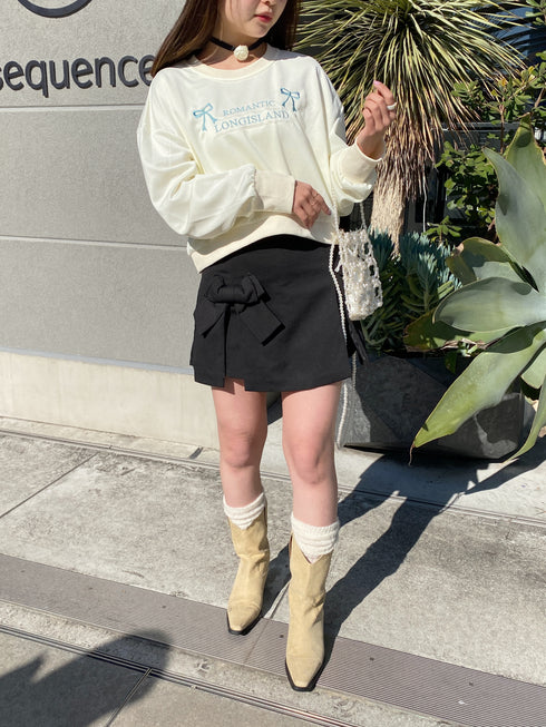 リボンミニスカート | SL2234641 | ブラック