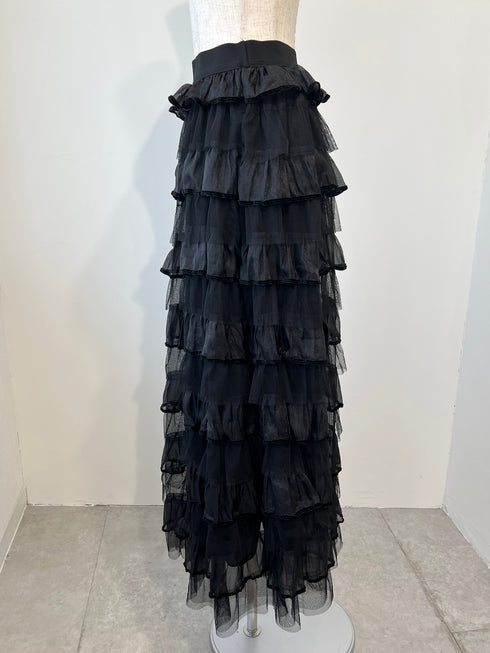 ティアードチュールスカート | RN2244005 | ブラック