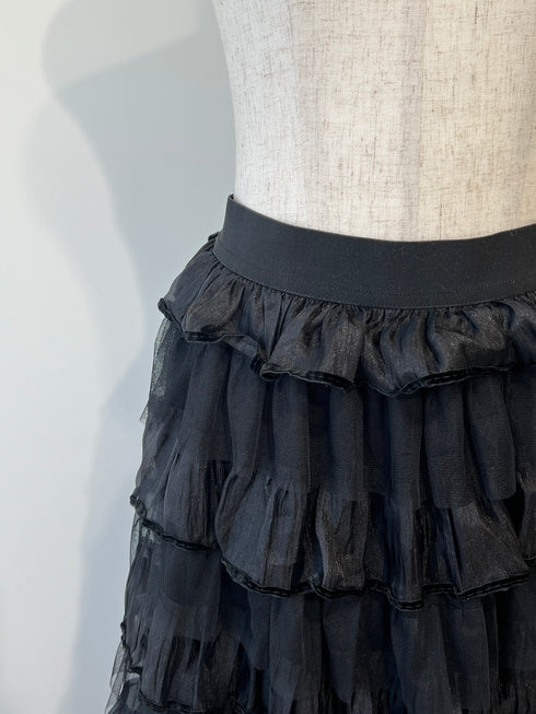 ティアードチュールスカート | RN2244005 | ブラック